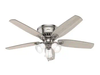 Low Profile Ceiling Fan - Builder Low Profile with 3 Lights 52 inch 51112_A - Hunter