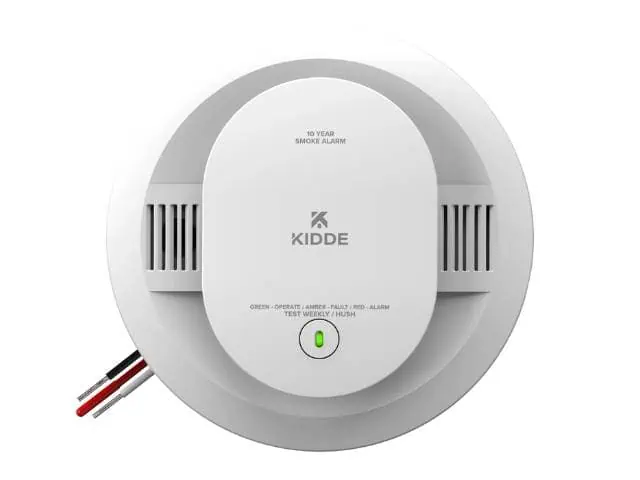 Kidde - Smoke Alarm Hardwired with 10-Year Backup Battery Installer - Buckmasters Electric
