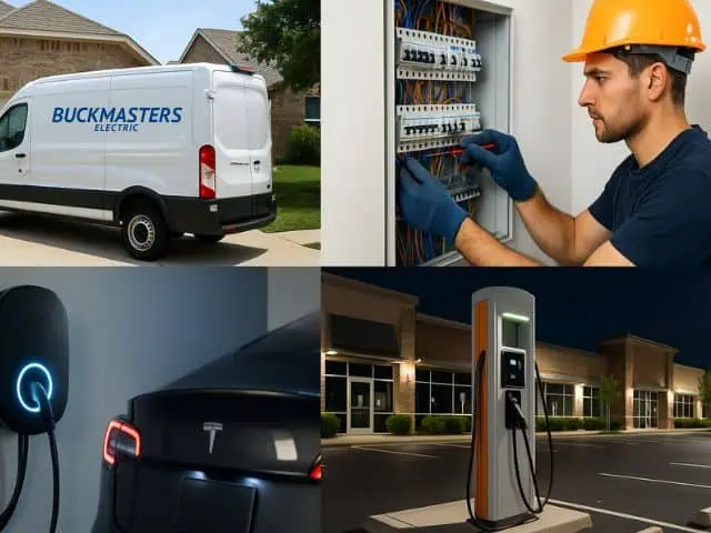 Electric Vehicle Charger Installation in Rockwall TX - Buckmasters Electric